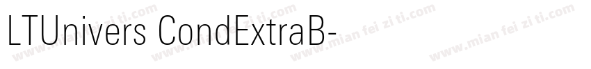 LTUnivers CondExtraB字体转换